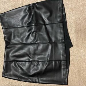 Black Leather Skirt